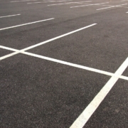 Asphalt parking lot