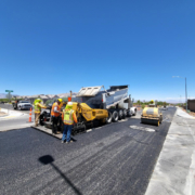 Crew Paving Asphalt