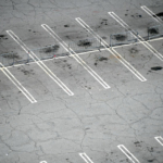 Parking lot oil spots