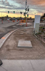 Communication and utility infrastructure improvements along Maryland Parkway during RTC corridor construction project in Las Vegas