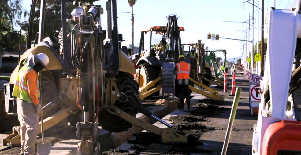 24/7 Fiber and Power Emergency Response Services Fiber and power emergency response crews performing underground utility repairs and maintenance work